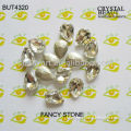 Fancy stone machine cut BUT4320 teardrop 18*2mm crystal clear for jewelry